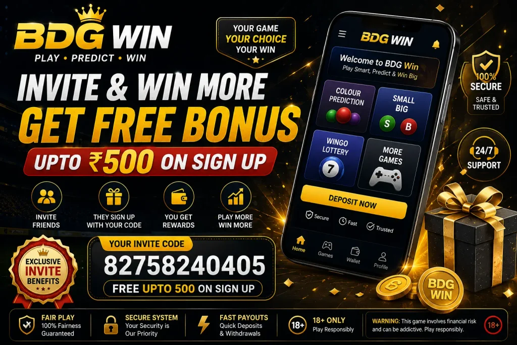 bdg win invite code